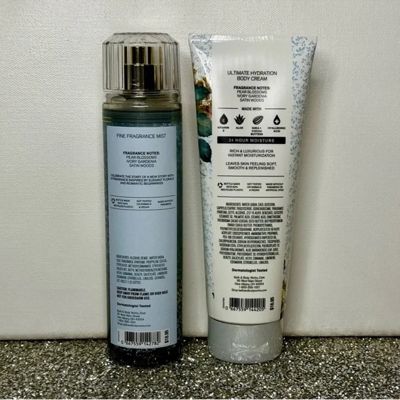 Bath and Body Works Dressed in White Wedding Gift Set Body Care NWT - Picture 3 of 4